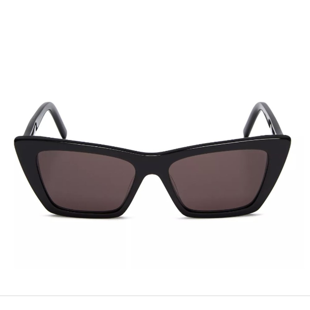 NWOT Saint Laurent SL 276 MICA Cat Eye Black Sunglasses, 53mm